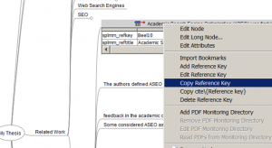 Copy bibliographic data from SciPlore MindMapping to your PhD thesis in MS Word