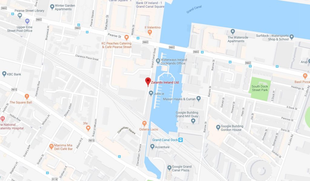 Zalando on Google Maps (Host of the Machine Learning Dublin Meetup Ireland)