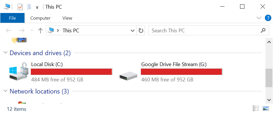 google drive file stream slowing computer